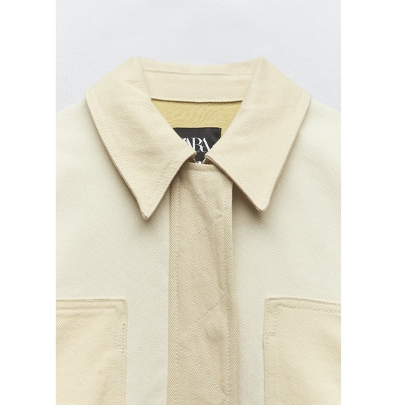 *Zara* Gabardine Patchwork Jacket, Small - Worn once! - Picture 4 of 11